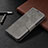 Handytasche Stand Schutzhülle Flip Leder Hülle L03 für Xiaomi POCO C3 Grau