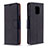 Handytasche Stand Schutzhülle Flip Leder Hülle L03 für Xiaomi Poco M2 Pro Schwarz