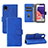 Handytasche Stand Schutzhülle Flip Leder Hülle L03Z für Samsung Galaxy A22 5G SC-56B Blau