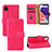 Handytasche Stand Schutzhülle Flip Leder Hülle L03Z für Samsung Galaxy A22 5G SC-56B Pink