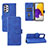 Handytasche Stand Schutzhülle Flip Leder Hülle L03Z für Samsung Galaxy A73 5G Blau