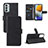 Handytasche Stand Schutzhülle Flip Leder Hülle L03Z für Samsung Galaxy M23 5G Schwarz