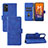 Handytasche Stand Schutzhülle Flip Leder Hülle L03Z für Samsung Galaxy M52 5G Blau