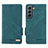 Handytasche Stand Schutzhülle Flip Leder Hülle L03Z für Samsung Galaxy S22 5G Grün