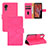 Handytasche Stand Schutzhülle Flip Leder Hülle L03Z für Samsung Galaxy XCover 5 SM-G525F Pink