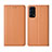 Handytasche Stand Schutzhülle Flip Leder Hülle L04 für Oppo Find X3 Lite 5G Orange