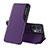 Handytasche Stand Schutzhülle Flip Leder Hülle L04 für Oppo Reno8 5G Violett