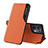 Handytasche Stand Schutzhülle Flip Leder Hülle L04 für Oppo Reno8 Pro 5G Orange