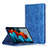 Handytasche Stand Schutzhülle Flip Leder Hülle L04 für Samsung Galaxy Tab S7 Plus 5G 12.4 SM-T976 Blau