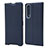 Handytasche Stand Schutzhülle Flip Leder Hülle L04 für Sony Xperia 1 II Blau