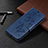 Handytasche Stand Schutzhülle Flip Leder Hülle L04 für Xiaomi Redmi 9C Blau