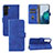 Handytasche Stand Schutzhülle Flip Leder Hülle L04Z für Samsung Galaxy S21 5G Blau