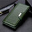 Handytasche Stand Schutzhülle Flip Leder Hülle L05 für Motorola Moto G8 Power Grün