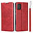 Handytasche Stand Schutzhülle Flip Leder Hülle L05 für Samsung Galaxy A71 5G Rot