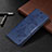 Handytasche Stand Schutzhülle Flip Leder Hülle L05 für Xiaomi Redmi Note 9 Pro Blau