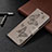 Handytasche Stand Schutzhülle Flip Leder Hülle L05 für Xiaomi Redmi Note 9 Pro Grau