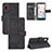 Handytasche Stand Schutzhülle Flip Leder Hülle L05Z für Samsung Galaxy A20 SC-02M SCV46 Schwarz