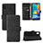 Handytasche Stand Schutzhülle Flip Leder Hülle L05Z für Samsung Galaxy M02 Schwarz