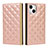 Handytasche Stand Schutzhülle Flip Leder Hülle L06 für Apple iPhone 13 Mini Rosegold