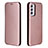 Handytasche Stand Schutzhülle Flip Leder Hülle L06Z für Samsung Galaxy A05s Rosegold