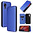 Handytasche Stand Schutzhülle Flip Leder Hülle L06Z für Samsung Galaxy XCover 5 SM-G525F Blau