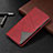 Handytasche Stand Schutzhülle Flip Leder Hülle L07 für Samsung Galaxy M31 Rot