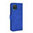 Handytasche Stand Schutzhülle Flip Leder Hülle L07Z für Samsung Galaxy A12 Blau