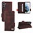 Handytasche Stand Schutzhülle Flip Leder Hülle L07Z für Samsung Galaxy S23 Plus 5G