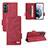 Handytasche Stand Schutzhülle Flip Leder Hülle L07Z für Samsung Galaxy S23 Plus 5G