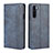 Handytasche Stand Schutzhülle Flip Leder Hülle L08 für OnePlus Nord Blau