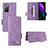 Handytasche Stand Schutzhülle Flip Leder Hülle L08Z für Samsung Galaxy Z Fold2 5G Violett