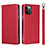 Handytasche Stand Schutzhülle Flip Leder Hülle L09 für Apple iPhone 12 Pro Max Rot