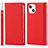 Handytasche Stand Schutzhülle Flip Leder Hülle L09 für Apple iPhone 13 Mini Rot