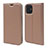 Handytasche Stand Schutzhülle Flip Leder Hülle L10 für Apple iPhone 12 Mini Rosegold