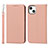 Handytasche Stand Schutzhülle Flip Leder Hülle L10 für Apple iPhone 13 Mini Rosegold