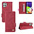 Handytasche Stand Schutzhülle Flip Leder Hülle L10Z für Samsung Galaxy A22 4G Rot