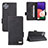 Handytasche Stand Schutzhülle Flip Leder Hülle L10Z für Samsung Galaxy A22s 5G Schwarz