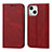 Handytasche Stand Schutzhülle Flip Leder Hülle L11 für Apple iPhone 13 Mini Rot