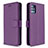 Handytasche Stand Schutzhülle Flip Leder Hülle L12 für Samsung Galaxy A51 5G Violett