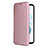 Handytasche Stand Schutzhülle Flip Leder Hülle L12Z für Samsung Galaxy S21 5G Rosegold