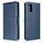 Handytasche Stand Schutzhülle Flip Leder Hülle L16 für Samsung Galaxy A71 4G A715 Blau