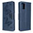 Handytasche Stand Schutzhülle Flip Leder Hülle L17 für Samsung Galaxy A71 4G A715 Blau