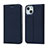 Handytasche Stand Schutzhülle Flip Leder Hülle L18 für Apple iPhone 15 Blau