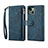 Handytasche Stand Schutzhülle Flip Leder Hülle L20 für Apple iPhone 13 Blau