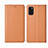 Handytasche Stand Schutzhülle Flip Leder Hülle L21 für Samsung Galaxy A41 Orange