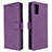 Handytasche Stand Schutzhülle Flip Leder Hülle L22 für Samsung Galaxy A71 5G Violett