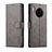 Handytasche Stand Schutzhülle Flip Leder Hülle LC1 für Huawei Nova 8i Grau