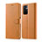 Handytasche Stand Schutzhülle Flip Leder Hülle LC1 für Xiaomi Redmi Note 11S 5G Hellbraun