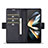 Handytasche Stand Schutzhülle Flip Leder Hülle LC4 für Samsung Galaxy Z Fold5 5G