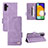 Handytasche Stand Schutzhülle Flip Leder Hülle LZ3 für Samsung Galaxy A04s Violett